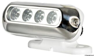 Osculati 13.270.54 Faretto Completo 4 Led Bianchi fari illuminazione pozzetti ponti e fari crocetta
