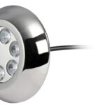 Osculati 13.295.01 Faro Subacqueo 6 Led Blu Con Viti fari da murata e plancetta subacquei