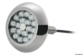 Osculati 13.300.02 Faro Subacqueo 18 Led Blu Con Viti luce subacquea per carena specchio di poppa plancetta