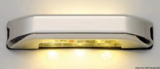 Osculati 13.428.13 Courtesy Light Blu 4 + 4 Led luci segnapasso e di cortesia in metallo