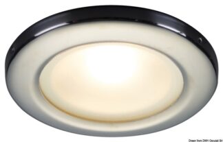 Osculati 13.433.12 Plafoniera Led Da Incasso Vega Ii Bianco faretti e plafoniere in metallo