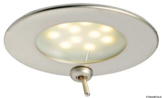Osculati 13.447.05 Plafoniera Adria Led Satinata Con Interruttore faretti e plafoniere in metallo