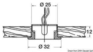 Osculati 13.478.03 Luce Cortesia Circinus 12/24 V Blu luci segnapasso e di cortesia in metallo