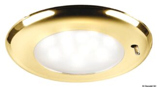 Osculati 13.877.83 Plafoniera Led Incasso Sole Ghiera Dorata Switch plafoniera led da incasso sole