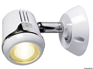 Osculati 13.896.01 Faretto Bianco Hi-Power Led 12/24 V faretti da lettura e carteggio in plastica