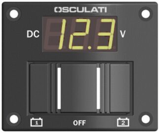 Osculati 14.100.05 Pannellino Tester Digitale Per 2 Batterie Ip56 pannelli e quadri elettrici