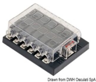 Osculati 14.100.73 Box Per 12 Fusibili Lamellari fusibili e portafusibili