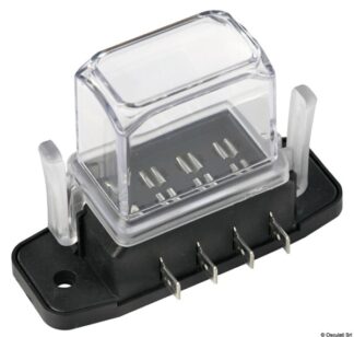 Osculati 14.100.81 Scatola Portafusib. Lamellari Alta Imper. 4 Posti fusibili e portafusibili