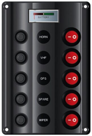 Osculati 14.104.07 Pannello Elettrico Wave 5+Voltmetro pannelli e quadri elettrici