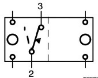 Osculati 14.192.02 Interruttore (On)-Off 12 V interruttori e magnetotermici