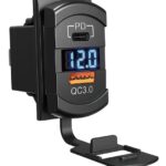Osculati 14.195.63 Doppia Presa Usb A+C E Voltmetro 12/24V spine prese accendisigaro ed accessori
