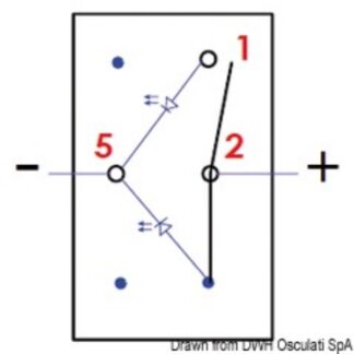 Osculati 14.298.01 Interruttore Marina R Ii On-Off interruttori e magnetotermici