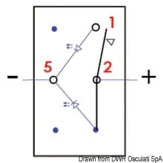 Osculati 14.298.02 Interruttore Marina R Ii (On)-Off interruttori e magnetotermici