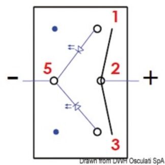 Osculati 14.298.04 Interruttore Marina R Ii On-Off-On interruttori e magnetotermici