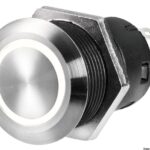 Osculati 14.215.14 Interruttore Flat Inox (On)-Off 24 V Rosso interruttori e magnetotermici