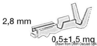 Osculati 14.236.46 Innesto Ottone Femmina connettori stagni per cavi fino a 12 mmsup2sup