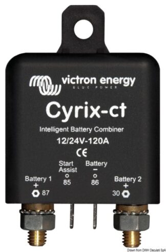 Osculati 14.263.01 Combinatore Intelligente Di Batterie Cyrix-Ct 12/24V-120A caricabatterie ed apparati victron