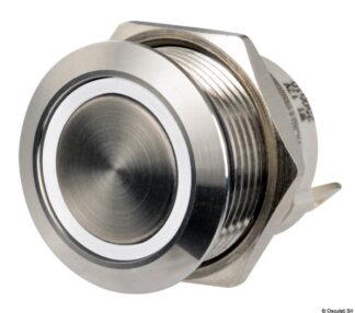 Osculati 14.315.01 Interruttore Flat Inox On-Off 12/24 V Bianco interruttori flat in acciaio inox