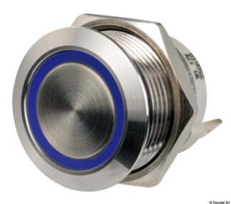 Osculati 14.315.03 Interruttore Flat Inox On-Off 12/24 V Blu interruttori flat in acciaio inox