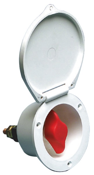 Osculati 14.385.50 Staccabatteria Heavy Duty Bianco staccabatterie