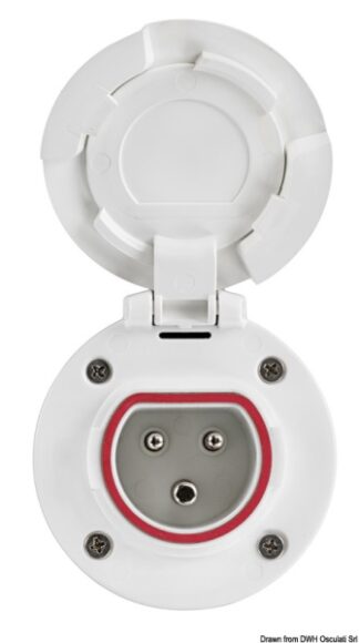 Osculati 14.416.01 Presa Elettrica 16 A 250 V prese spine e cavi banchina osculati