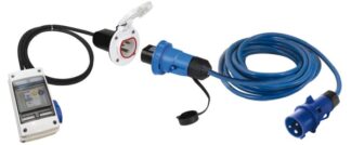 Osculati 14.416.72 Kit Quadro Elet. 16A Presa Cruiser Bianca Cavo 15M set completo per impianto 220v 16a