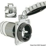 Osculati 14.487.06 Presa Marinco Inox Bipolare 3 Fili prese spine e cavi banchina marinco
