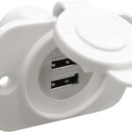 Osculati 14.516.11 Presa Incasso Doppia Usb Bianca spine prese accendisigaro ed accessori