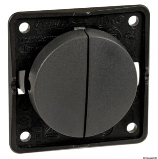 Osculati 14.521.01 Interruttore Doppio Nero Antracite interruttori e prese modulari originali berker