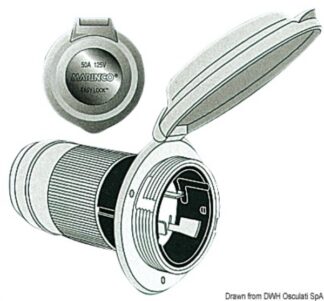 Osculati 14.634.30 Presa Marinco Bipolare Monofase 3 Fili prese spine e cavi banchina marinco