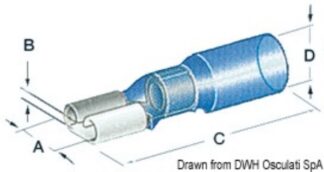 Osculati 14.798.01 Faston Stagni Femmina connettori e faston