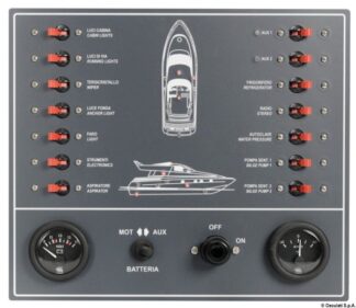 Osculati 14.809.00 Pannello A Magnetotermici Per Barca A Motore pannelli e quadri elettrici