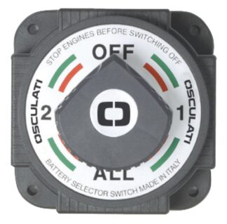 Osculati 14.905.00 Staccabatteria Deviatore Ad Alta Capacità deviatori batteria e ripartitori di carica