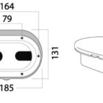 Osculati 15.240.20Bu Box Doccia Bianco Tubo Pvc 2,5 M (Bulk 10 Pz) docce e box docce