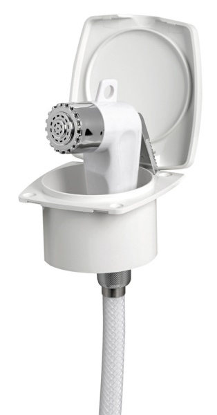 Osculati 15.248.00 Doccetta Boris Bianca Tubo Pvc 2,5 M docce e box docce