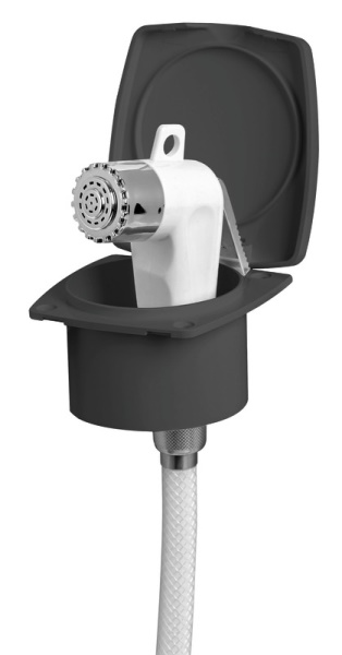 Osculati 15.248.56 Doccetta Boris Nera Tubo Pvc 2,5 M docce e box docce