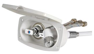 Osculati 15.257.21 Box Doccia New Edge Bianca Tubo Pvc 4 M Uscita Trasversale docce e box docce