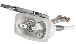 Osculati 15.257.34 Box Doccia New Edge Cromata Tubo Pvc 4 M Uscita Trasversale docce e box docce