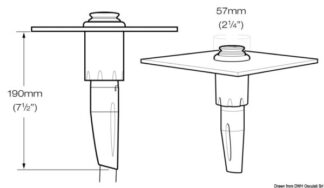 Osculati 15.290.11 Doccia Twist Fredda Dritta Grigia docce e box docce