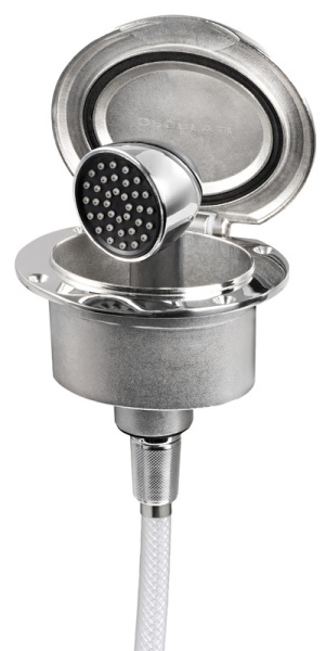 Osculati 15.304.01 Box Elissa Inox Con Doccia Keji Tubo Pvc 4 M docce e box docce