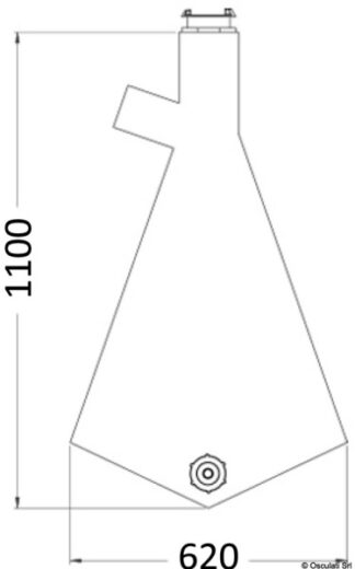 Osculati 15.470.91 Sacco In Pvc Per Doccia Saturn sacco in pvc per doccia saturn con base a montaggio verticale 154701112 e 154711112