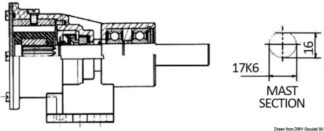 Osculati 16.052.02 Pompa Nauco 335 46 L Tenuta Ad Anello Gomma pompe autoadescanti tipo nauco