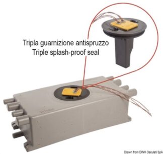 Osculati 16.222.98 Pozzetto 20 L Con Sensore Elettronico Per 2 Pompe pozzetti di raccolta