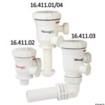 Osculati 16.411.04 Pompa Areazione Attwood Mk2 12V 50 L/Min In Linea pompa elettrica attwood tsunami mk2 per aerazione e ricircolo acqua