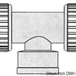 Osculati 17.117.18 Raccordo T 3/4" Hydrofix 22 Mm raccordi rapidi per impianti idrici