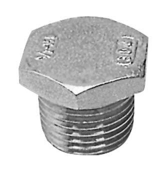 Osculati 17.123.01 Tappo Maschio Inox 3/8" raccorderia scarichi a mare e valvole in acciaio inox 316