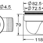 Osculati 17.126.01 Scarico A Pozzetto Con Flap Antireflusso Ø 1,5" ombrinali e scarichi pozzetti in acciaio inox e ottone cromato