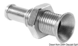 Osculati 17.214.02 Mini Scarico Inox A Filo 1/4" raccorderia scarichi a mare e valvole in ottone