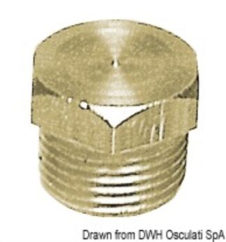 Osculati 17.223.05 Tappo Maschio 1"1/4 raccorderia scarichi a mare e valvole in ottone