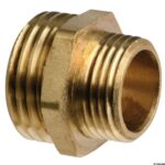 Osculati 17.227.00 Nipple Ottone Doppio 1/4" X 3/8 raccorderia scarichi a mare e valvole in ottone